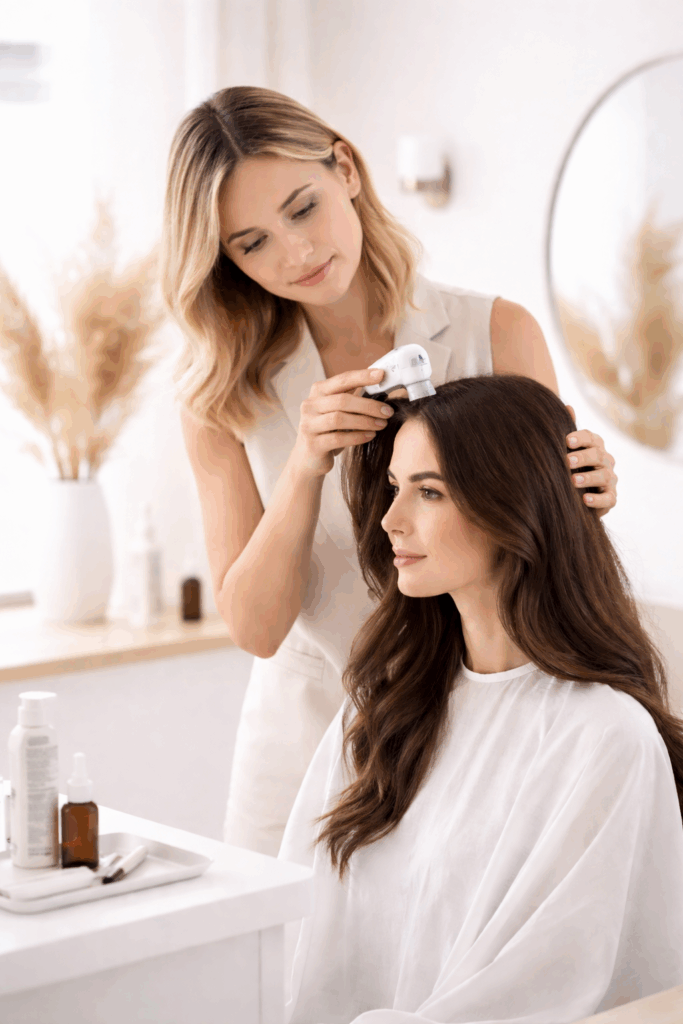 Diagnostic capillaire PAMA salon à Paris