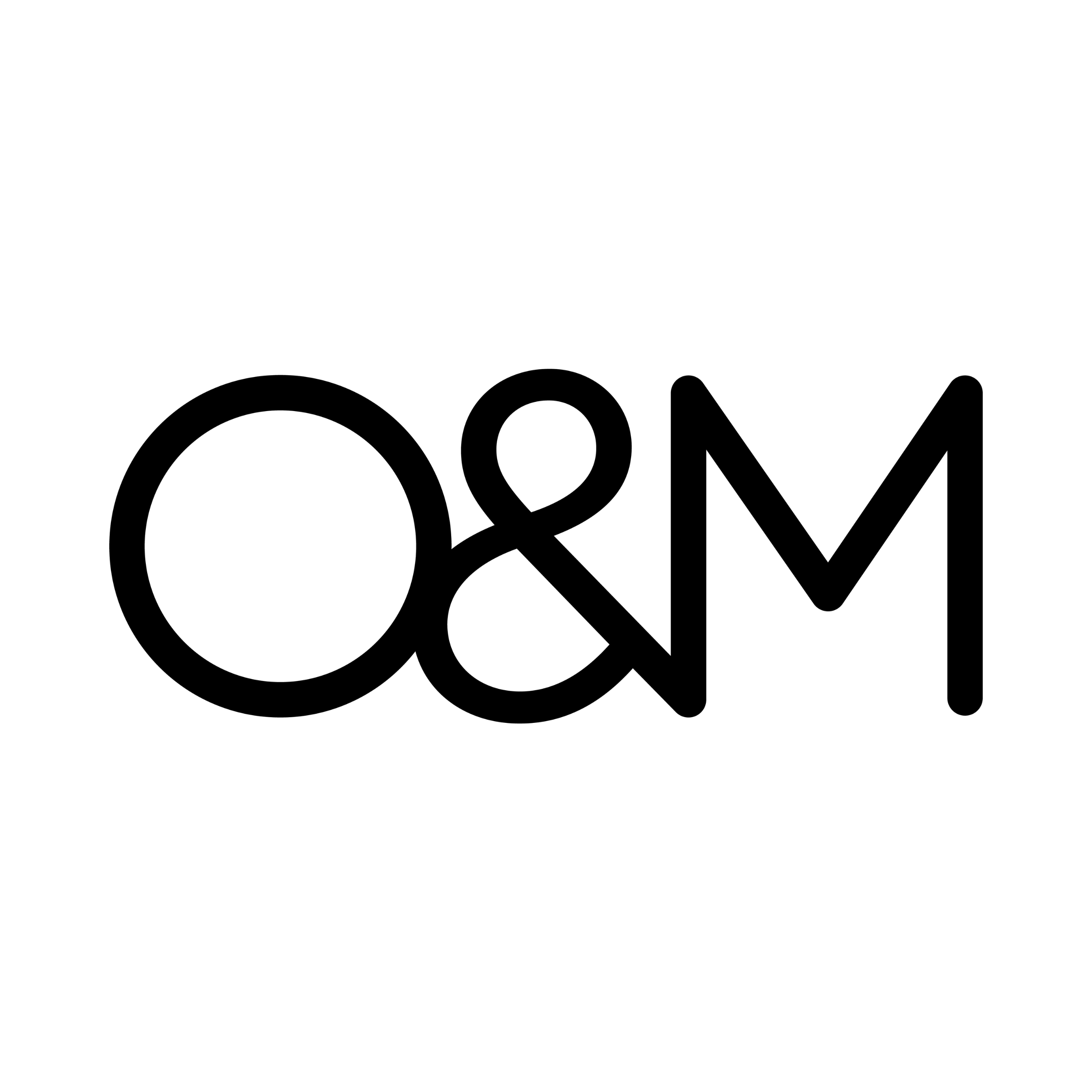 O&M Logo black